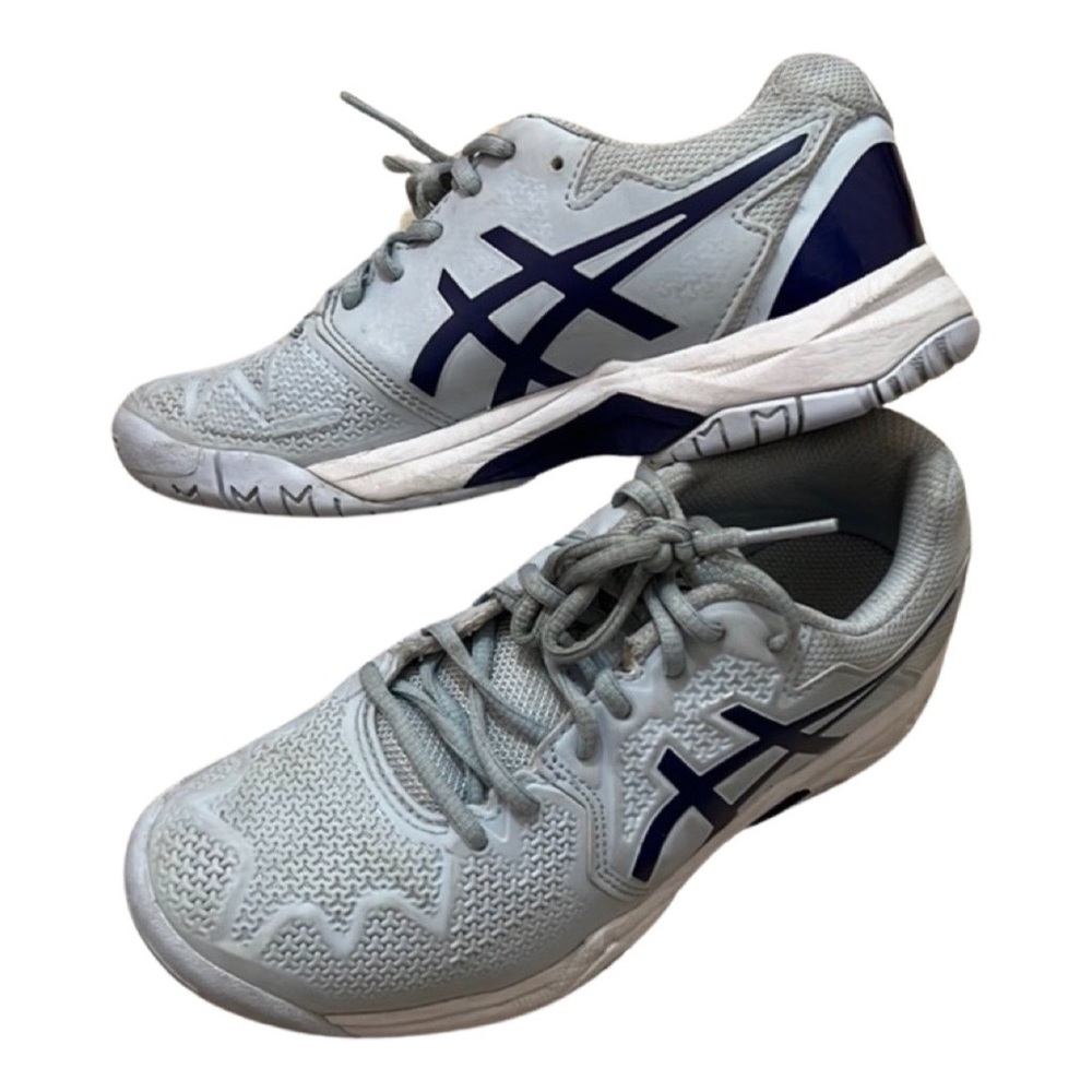 ASICS kids Gel-Game 9 Grade School Tennis Shoes Size 2 - Picture 2 of 8